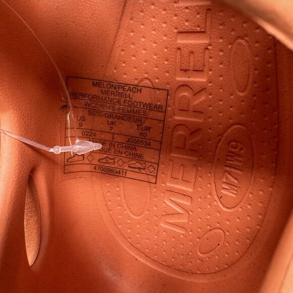 Merrell Hydro Next Gen Moc Clog Sandals Womens Size 9 Melon Peach New No Box - Picture 8 of 8
